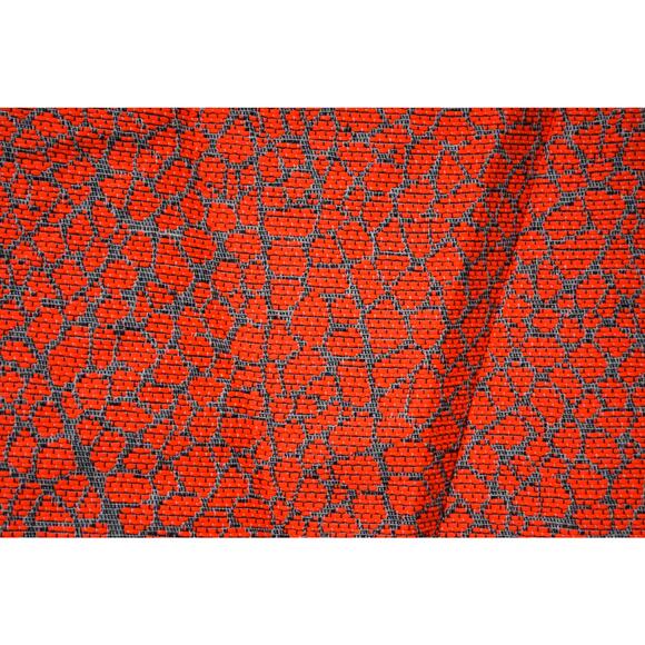 Ted Baker “Quanda” Jacquard Pencil Skirt –Neon Coral and Black – Size 3 (U.S. 8) - Picture 2 of 4